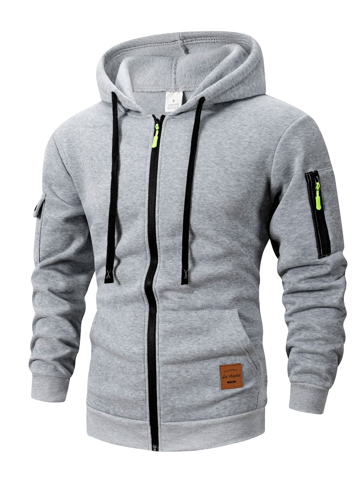 VALORIA | Men’s Hooded Zipper Sweatshirt back view