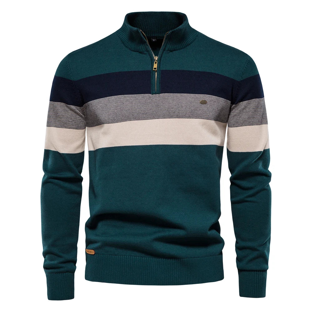 VALORIA | Men’s Knit Mock Neck Sweater Versatile Top
