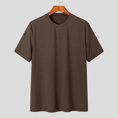 VALORIA | Men’s Lightweight Draped T-Shirt stylish crew neck shirt for summer comfort