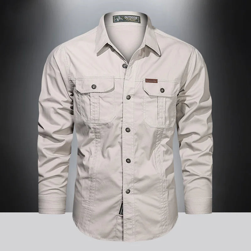 VALORIA | Men’s Long Sleeve Cargo Shirt