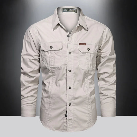 VALORIA | Men’s Long Sleeve Cargo Shirt