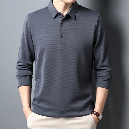 VALORIA | Men’s Long Sleeve Polo Shirt Classic Style