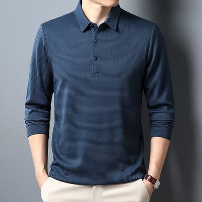 VALORIA | Men’s Long Sleeve Polo Shirt for Everyday Wear