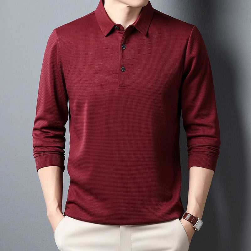 VALORIA | Men’s Long Sleeve Polo Shirt for Men