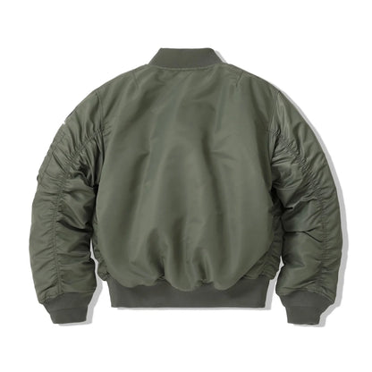 VALORIA | Men’s Nylon Padded Bomber Jacket front view