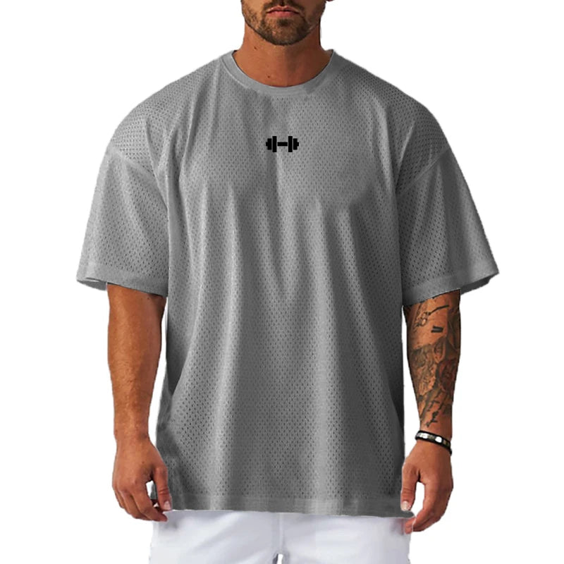 VALORIA | Men’s Oversized Quick-Dry Mesh Shirt