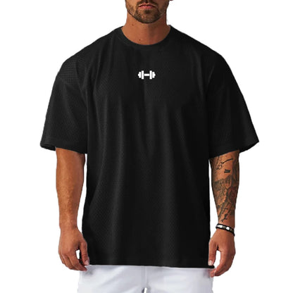 VALORIA | Men’s Oversized Quick-Dry Mesh Shirt lightweight breathable fabric for everyday comfort