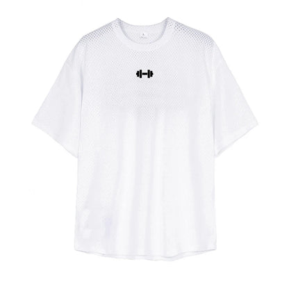 VALORIA | Men’s Oversized Quick-Dry Mesh Shirt modern summer apparel with breathable mesh design