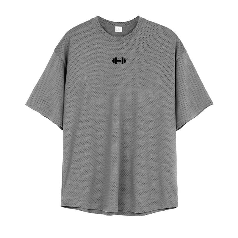 VALORIA | Men’s Oversized Quick-Dry Mesh Shirt quick-drying performance fabric for all-day freshness