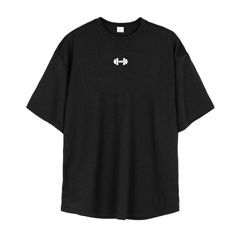 VALORIA | Men’s Oversized Quick-Dry Mesh Shirt stylish athletic-inspired shirt for men