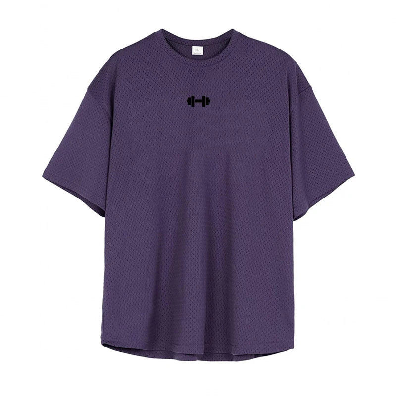 VALORIA | Men’s Oversized Quick-Dry Mesh Shirt versatile casual top with lightweight comfort