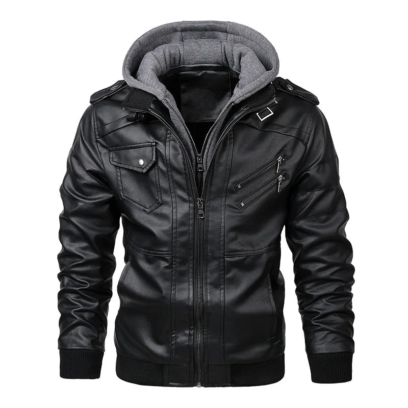 VALORIA | Men’s PU Leather Jacket