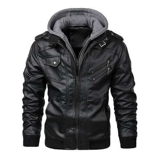 VALORIA | Men’s PU Leather Jacket