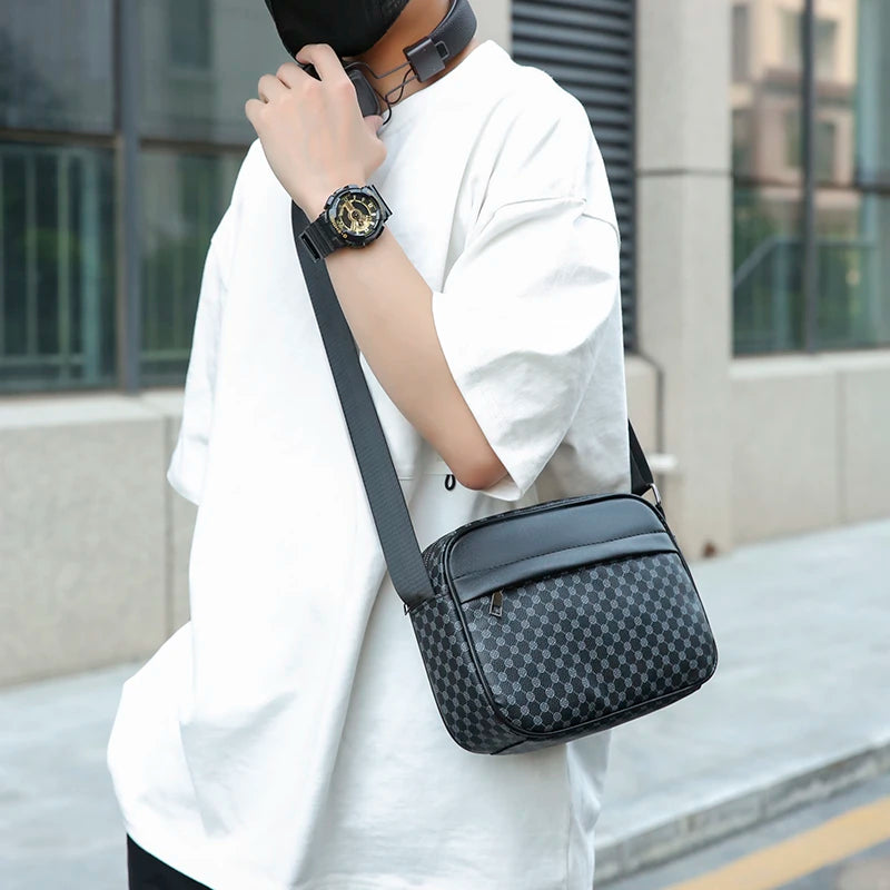 VALORIA | Men’s PU leather messenger bag