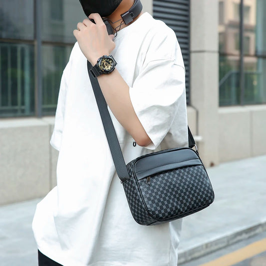 VALORIA | Men’s PU leather messenger bag