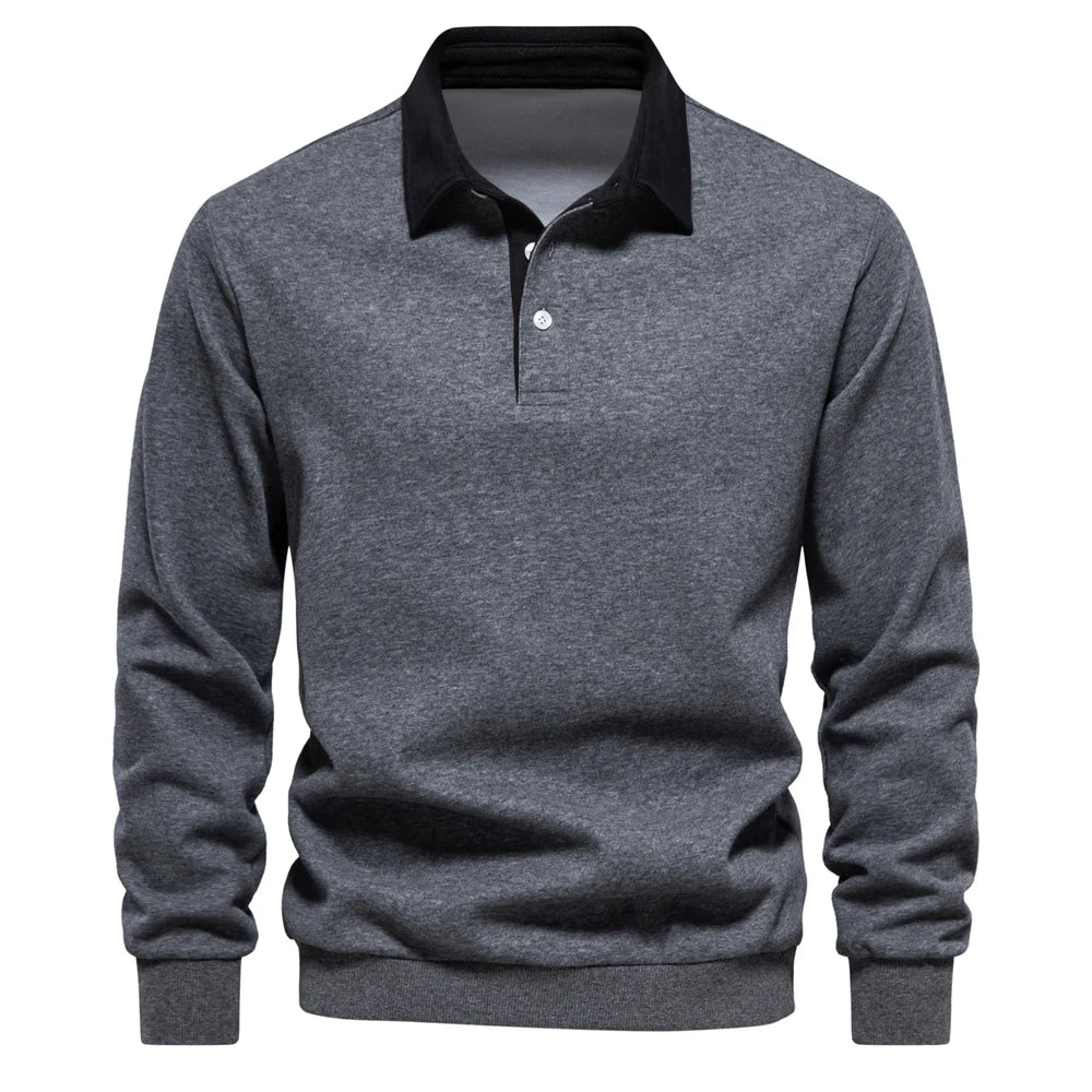 VALORIA | Men’s Polo Neck Sweatshirt for Autumn and Winter
