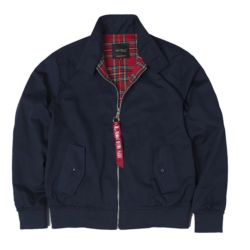 VALORIA | Men’s Retro Bomber Jacket collar design