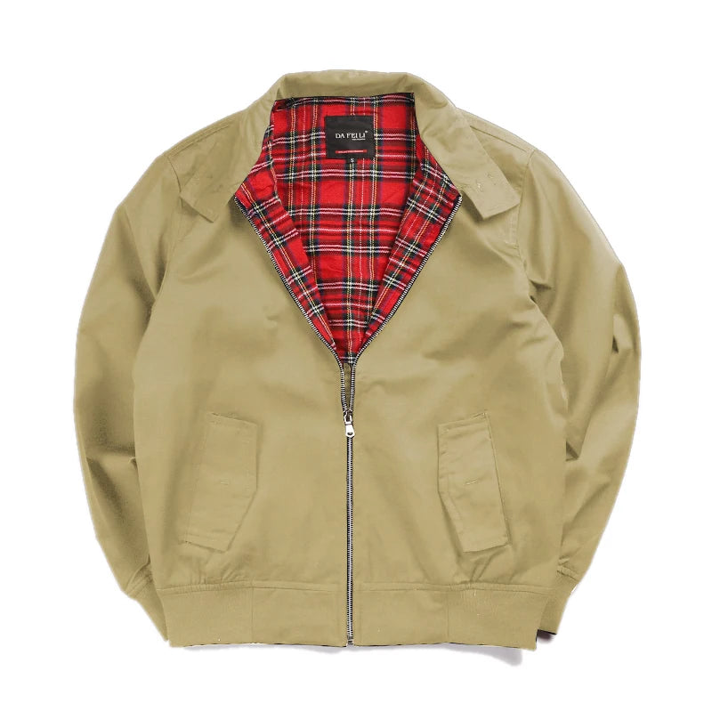 VALORIA | Men’s Retro Bomber Jacket front view