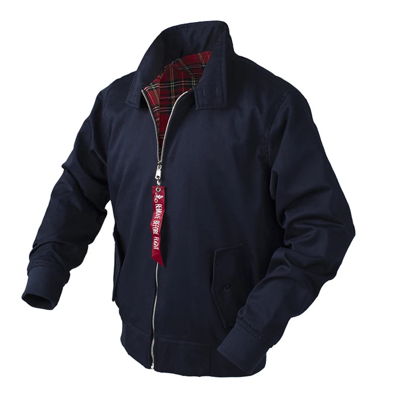 VALORIA | Men’s Retro Bomber Jacket side view