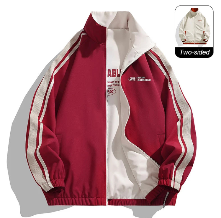 VALORIA | Men’s Reversible Windbreaker Jacket hooded design