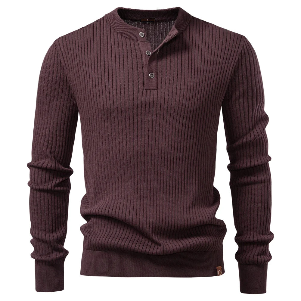 VALORIA | Men’s Ribbed Stripe Polo Shirt men’s polo top