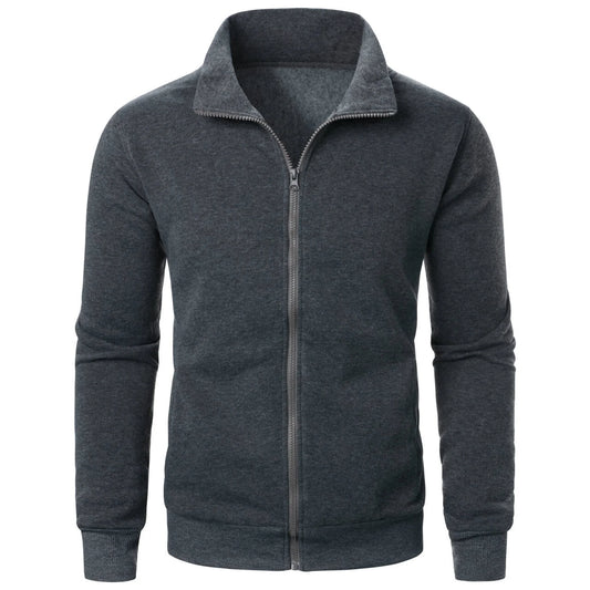 VALORIA | Men’s Solid Color Zipper Jacket