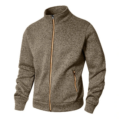 VALORIA | Men’s Stand Collar Cardigan long sleeve design