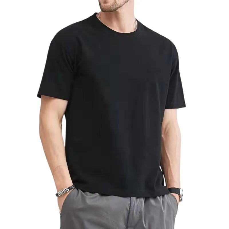 VALORIA | Men’s Summer Cotton O-Neck T-Shirt lightweight breathable cotton for everyday comfort