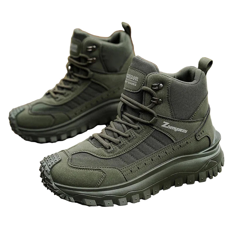 VALORIA | Men’s Thick Sole High Top Boots back view