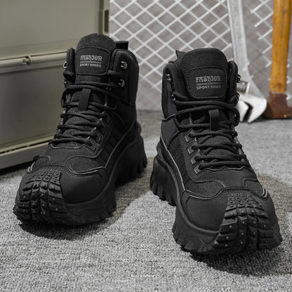 VALORIA | Men’s Thick Sole High Top Boots side view