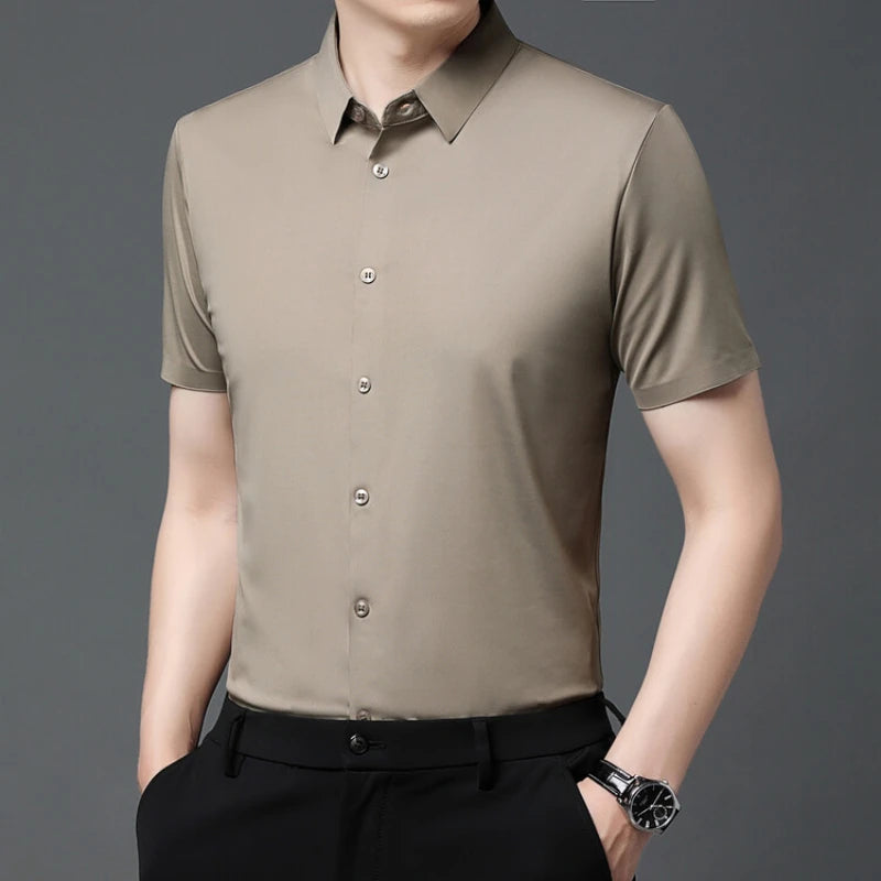 VALORIA | Men’s Ultra Stretch Business Shirt elegant button-up shirt combining comfort and sophistication