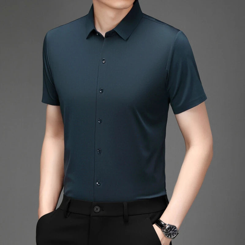 VALORIA | Men’s Ultra Stretch Business Shirt lightweight fabric for effortless movement