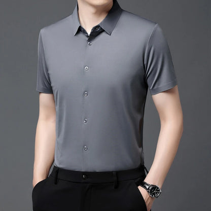 VALORIA | Men’s Ultra Stretch Business Shirt tailored fit with four-way stretch comfort