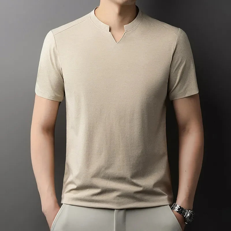 VALORIA | Men’s V-neck summer shirt breathable lightweight design