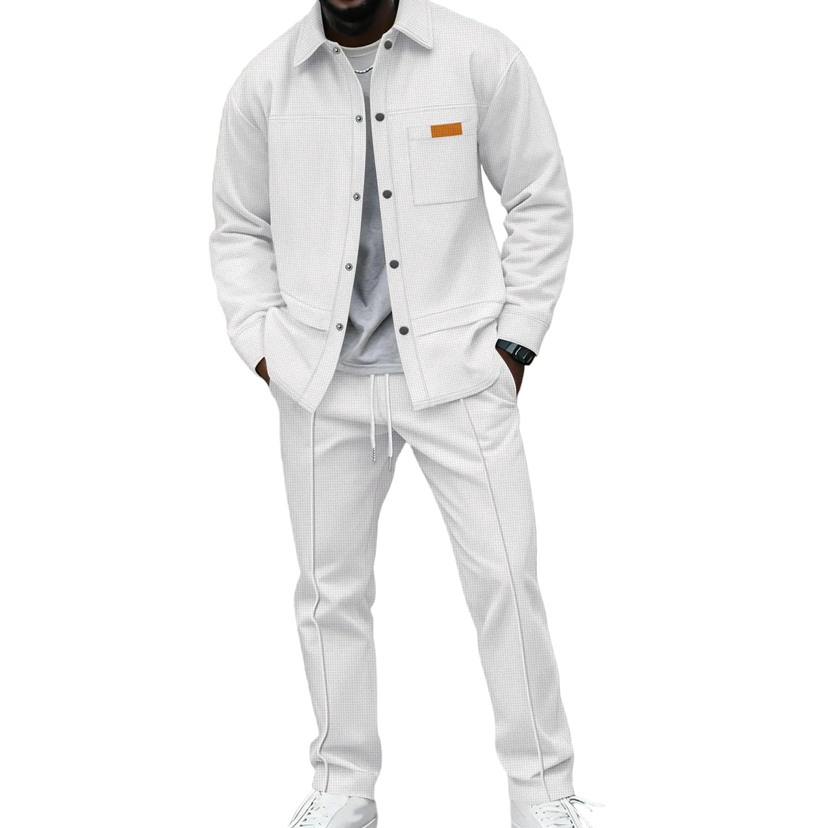 VALORIA | Men’s Waffle Jacket Set for Everyday Wear