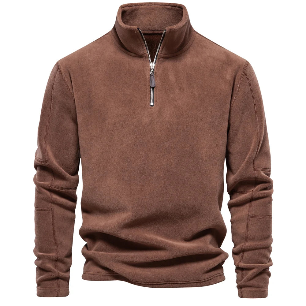 VALORIA | Men’s Warm Zipper Neck Pullover