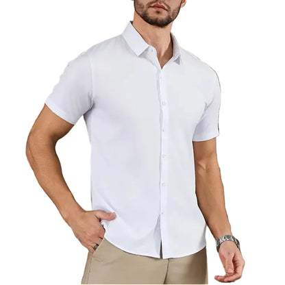 VALORIA | Men’s Wrinkle-Resistant Short Sleeve Shirt versatile men's shirt for office and weekend outfits