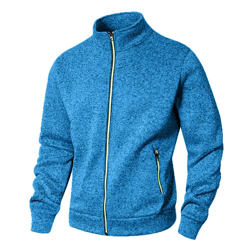 VALORIA | Men’s Zip Cardigan knit texture