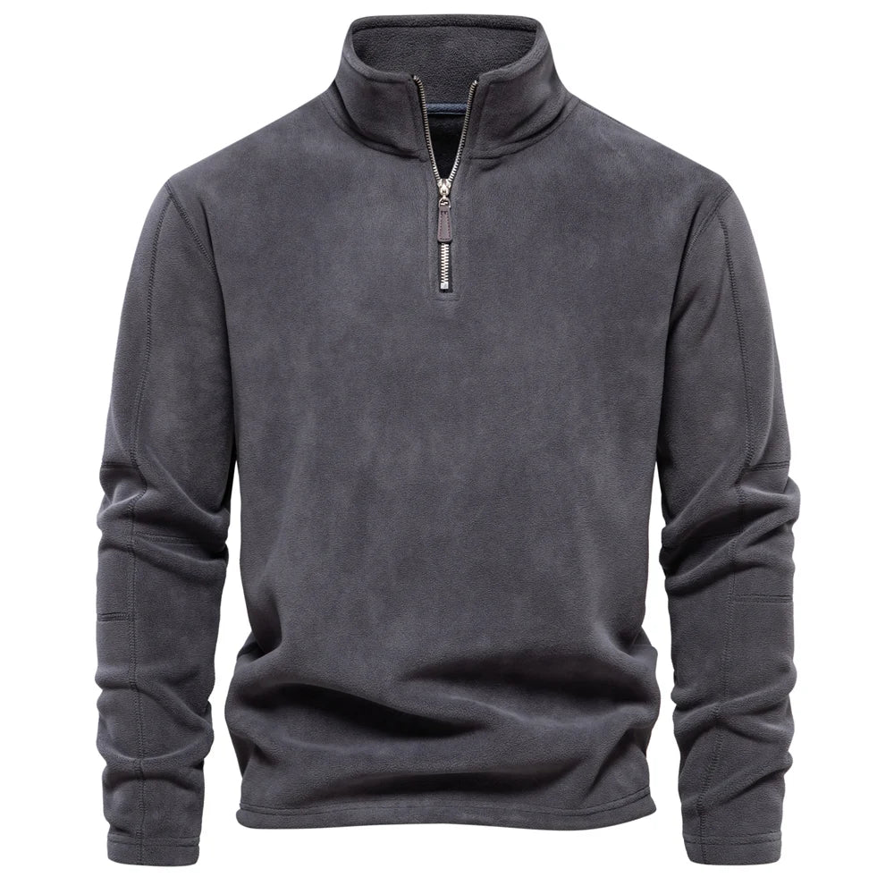 VALORIA | Men’s Zipper Collar Sweatshirt