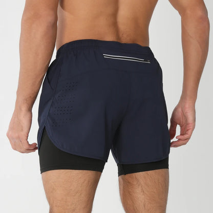 VALORIA | Men’s breathable 2-in-1 sports shorts for all-day comfort 