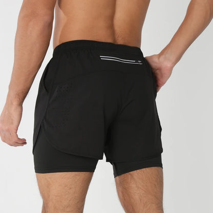 VALORIA | Men’s breathable 2-in-1 sports shorts for all-day comfort and active performance