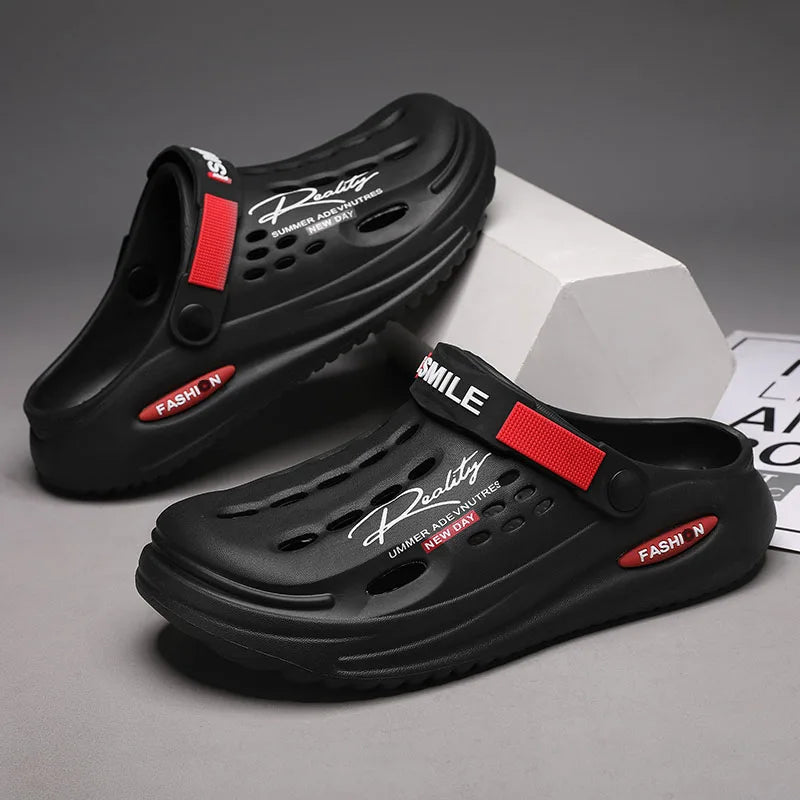 VALORIA | Men’s breathable EVA platform slip-on slippers summer style
