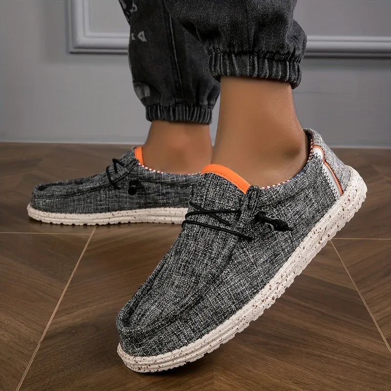 VALORIA | Men’s breathable canvas loafers lightweight casual design