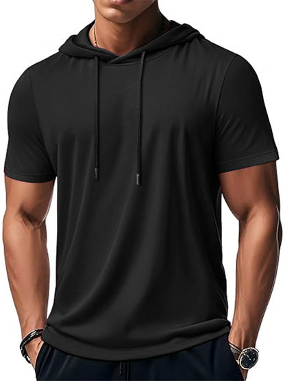 VALORIA | Men’s breathable hooded athletic T-shirt for outdoor sports and exercise