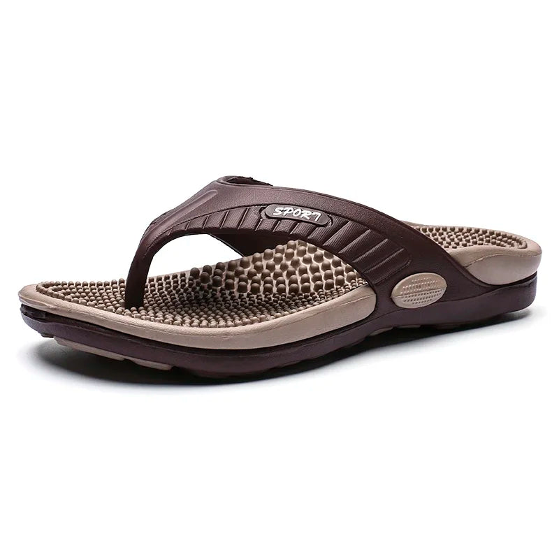 VALORIA | Men’s breathable massage flip flops sandals summer wear