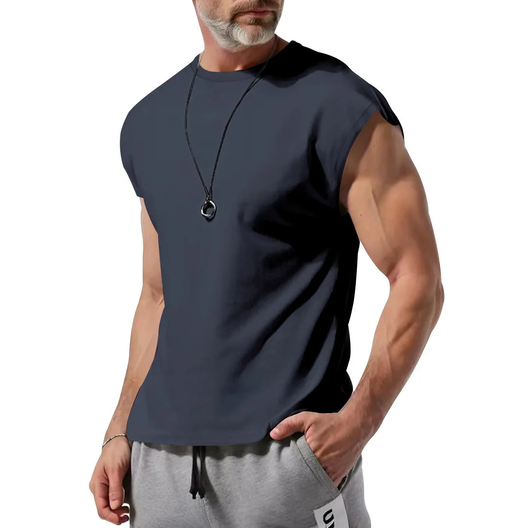 VALORIA | Men’s breathable sleeveless loose fit summer tank top 