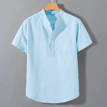 VALORIA | Men’s breathable stand collar t-shirt summer style