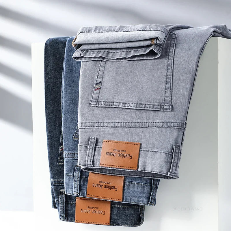 VALORIA | Men’s breathable stretch cotton jeans for work, travel and weekends
