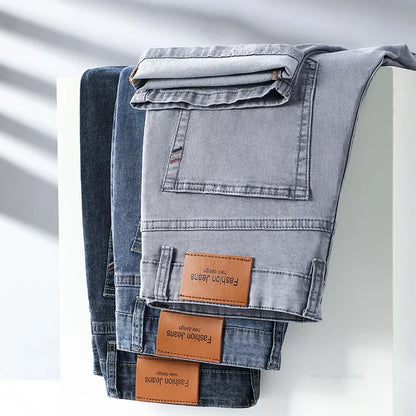 VALORIA | Men’s breathable stretch cotton jeans for work, travel and weekends