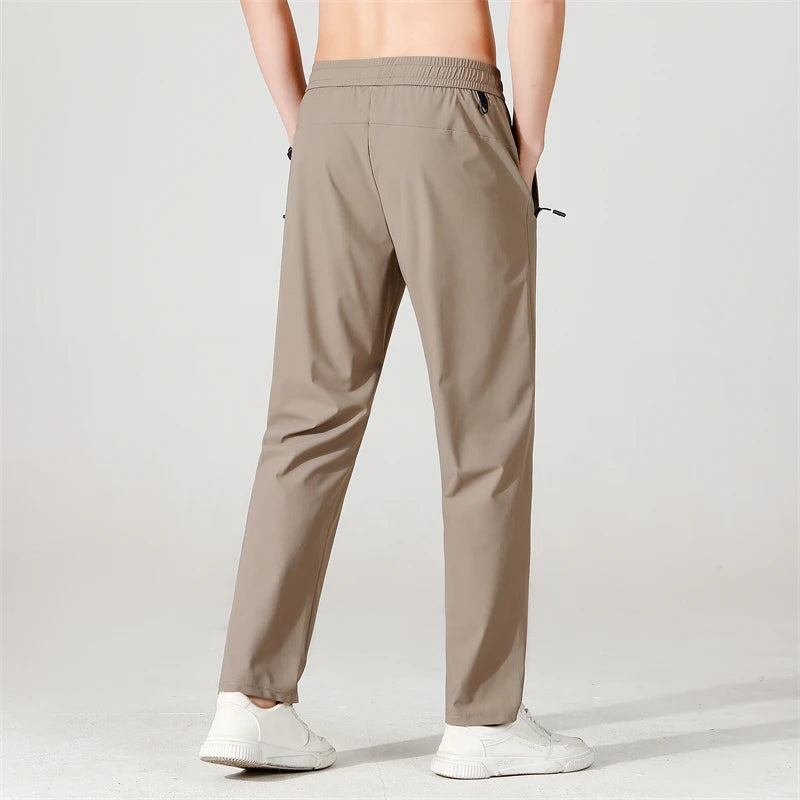 VALORIA | Men’s breathable stretch straight-leg trousers with flexible comfort
